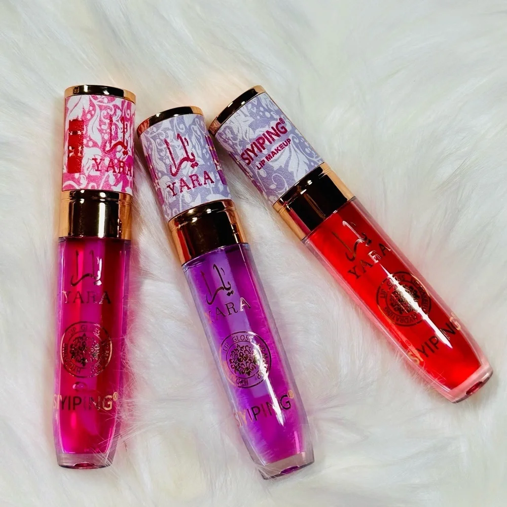 Siping Glossy Lip Balm Set - Purple, Red, Pink